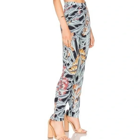 Mara Hoffman High Waist Herbarium Floral Slim Pants Size 6 C - Picture 2 of 9